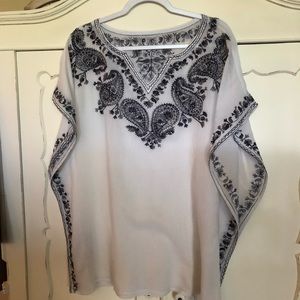 Embroidered summer tunic